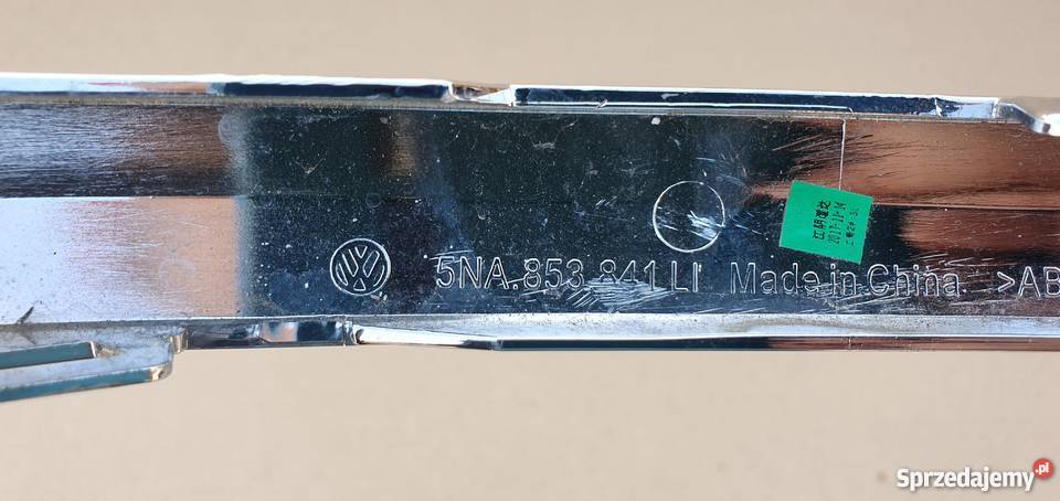 RIGUAN LEWA LISTWA CHROM ZDERZAKA 5NA853841 Bieleń