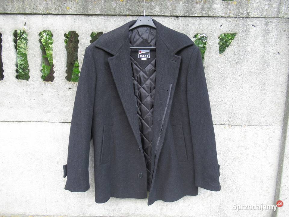 męski płaszcz 44164 WAFT wełna z kaszmirem szyty Dębica