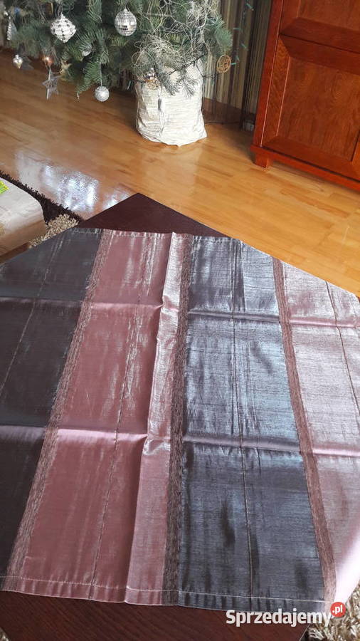 Serweta odcienie fioletu 75x75 bieżnik 25x73 odcienie fioletowego Radom