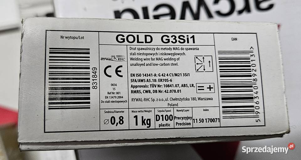 DRUT SPAWALNICZY do migomatu ARCWELD Fi 08 5 Lublin