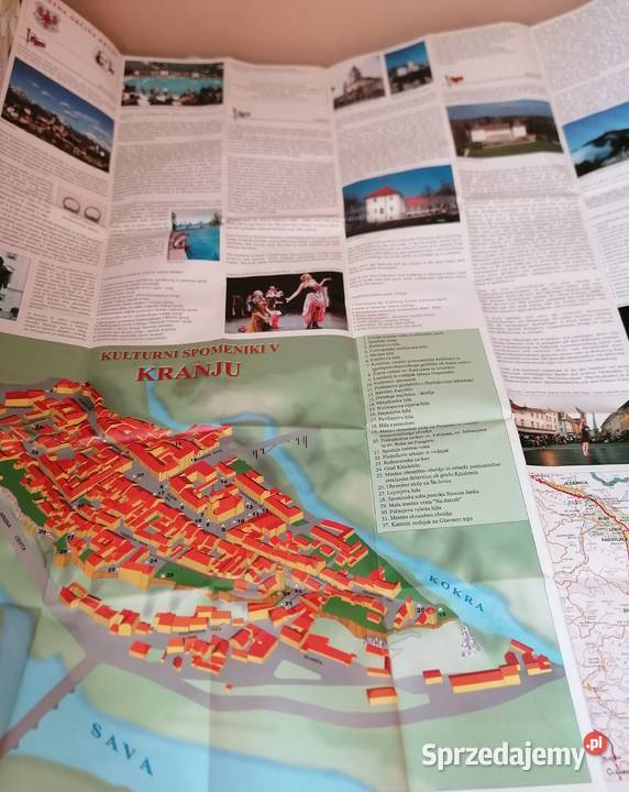 Mapaplan miasta Kranj Słowenia w skali 130 000 łódzkie Łódź