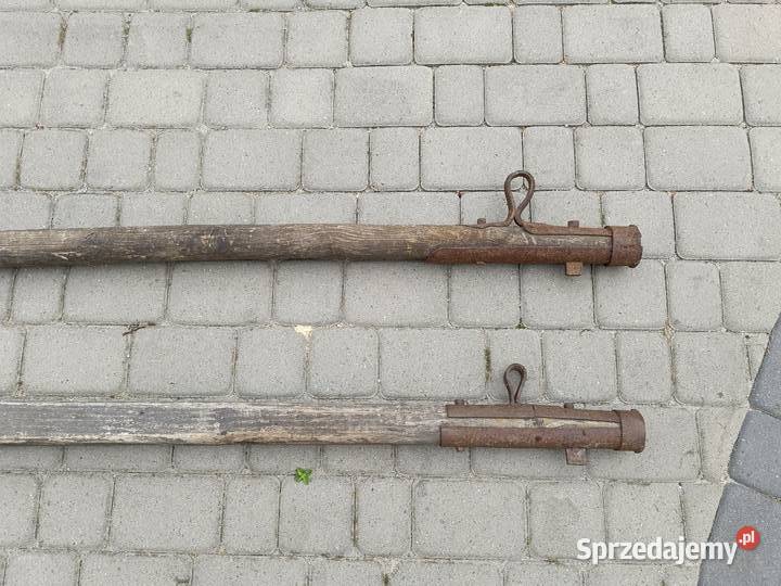 2x zabytkowy dyszel do wozu konnego 36 m okucie Przeworsk
