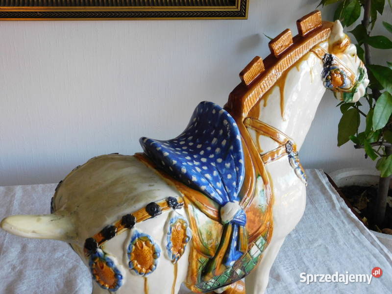 Figura konia styl Tangdynastinceramika Sensai Szczecin sprzedam