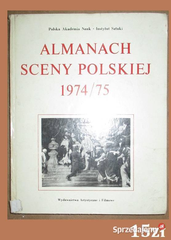 Almanach sceny polskiej 1974 / 75 / teatr / sztuka / scena