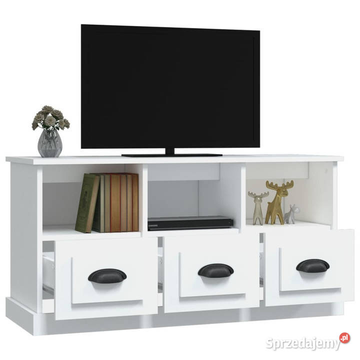 Szafka pod TV biała 100x35x50 materiał Warszawa