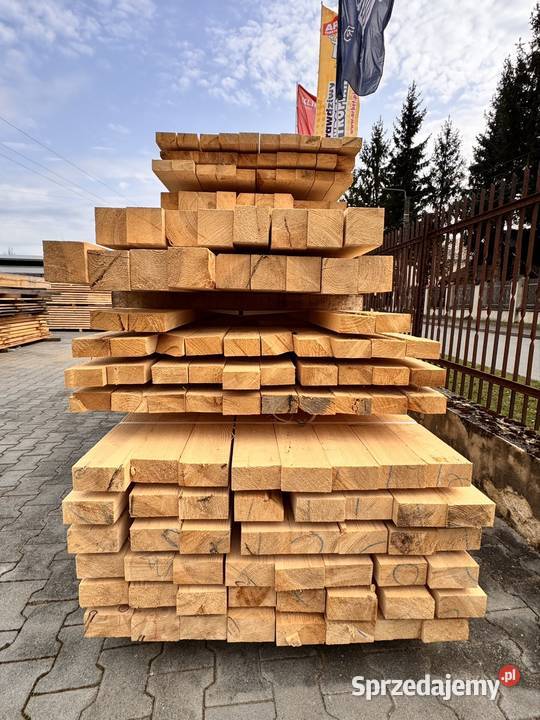 kantówka drewniana sosna świerk 50x100 mm suche Drewno konstrukcyjne Oleśnica