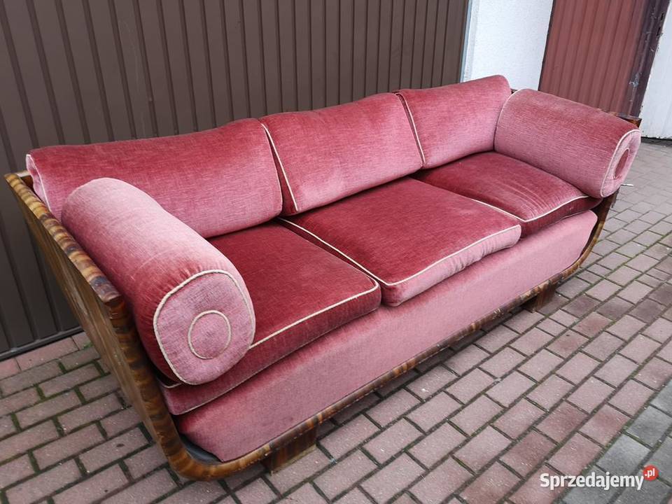 Sofa Kanapa ArtDeco Unikat Tulipan Palisander Swarzędz