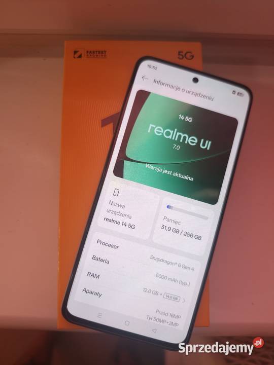 Realme 14 5G 1 Gwr 12256Gb pomorskie Gdańsk