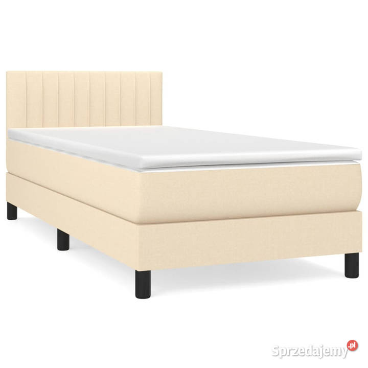Łóżko z Materacem Kontynentalne Do Sypialni 90cm
