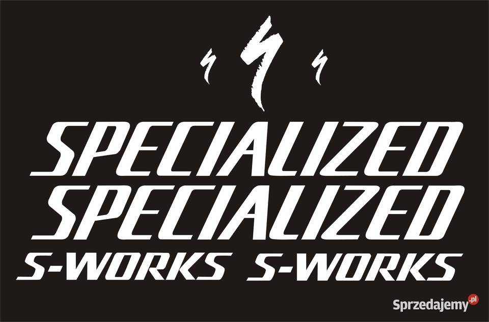 SPECIALIZED SWORKS 40 białe naklejki na rower Kraków