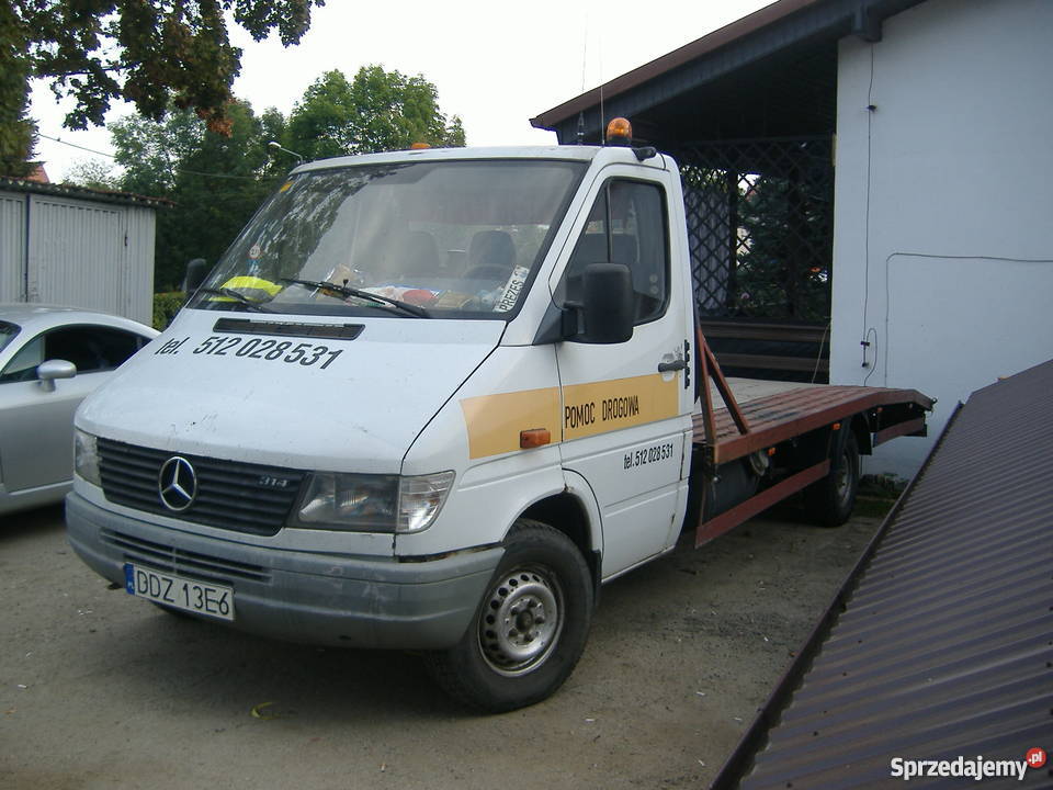 Mercedes Sprinter auto laweta 23 benzyna GAZ Dzierżoniów sprzedam