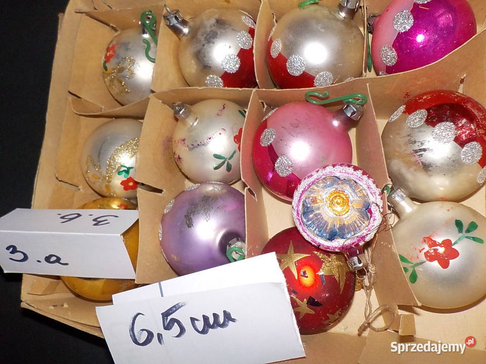 bombki z PRL ręcznie malowane kolekcjonera Rękodzieło Warszawa sprzedam