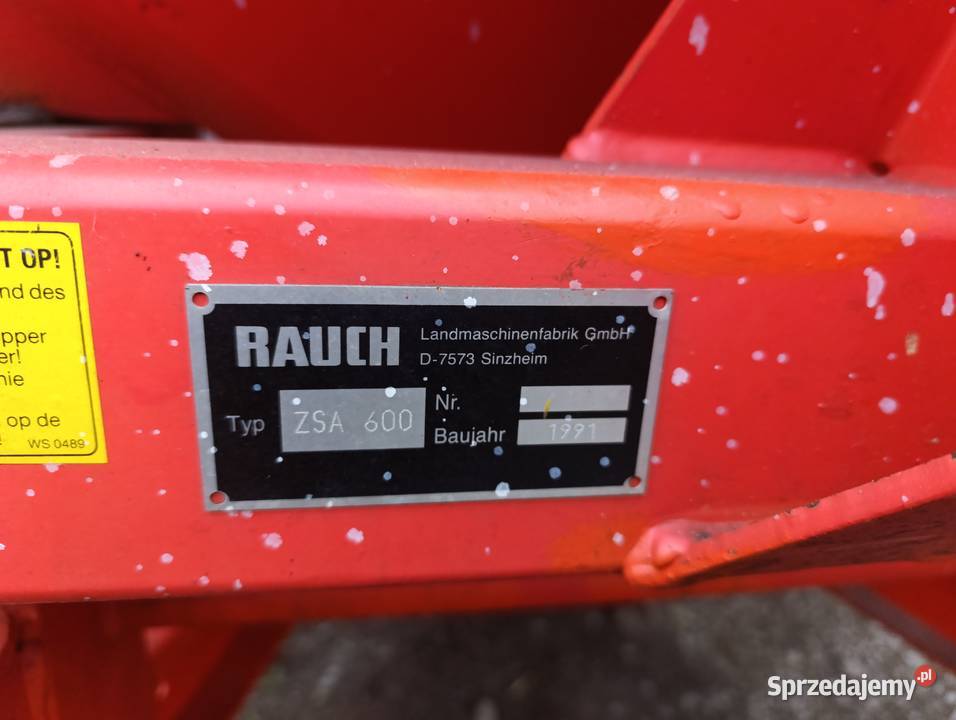 Rozsiewacz Rauch ZSA 600 Borzechów