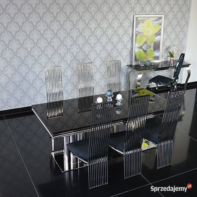 Krzesło glamour Parker nowoczesne białe czarne Warszawa sprzedam