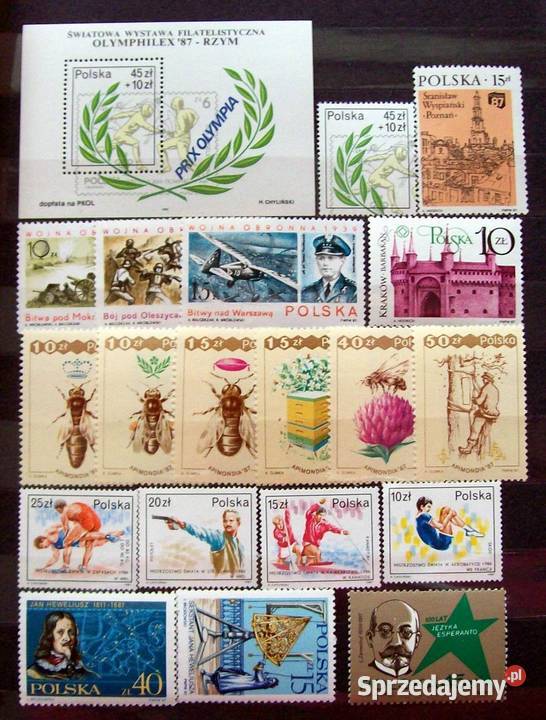 Znaczki polskie 1987 III kwartał