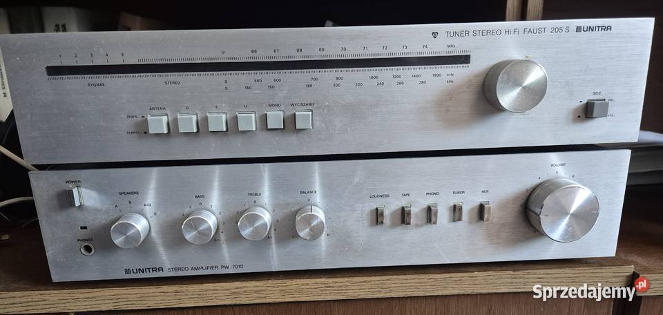 WZMACNIACZ PW2010 I TUNER STEREO HI FI FAUST Dąbrowa Górnicza