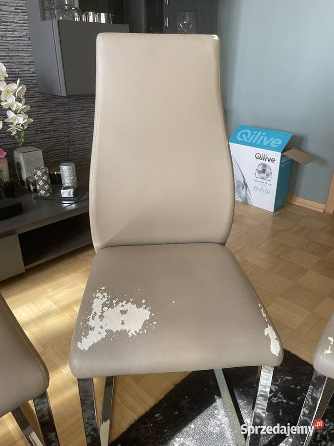 Krzesła beżowe do jadalni podlaskie Białystok