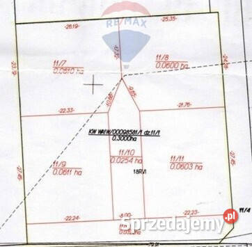 Działka 3000 m Ruda k Radzymina MPZP media