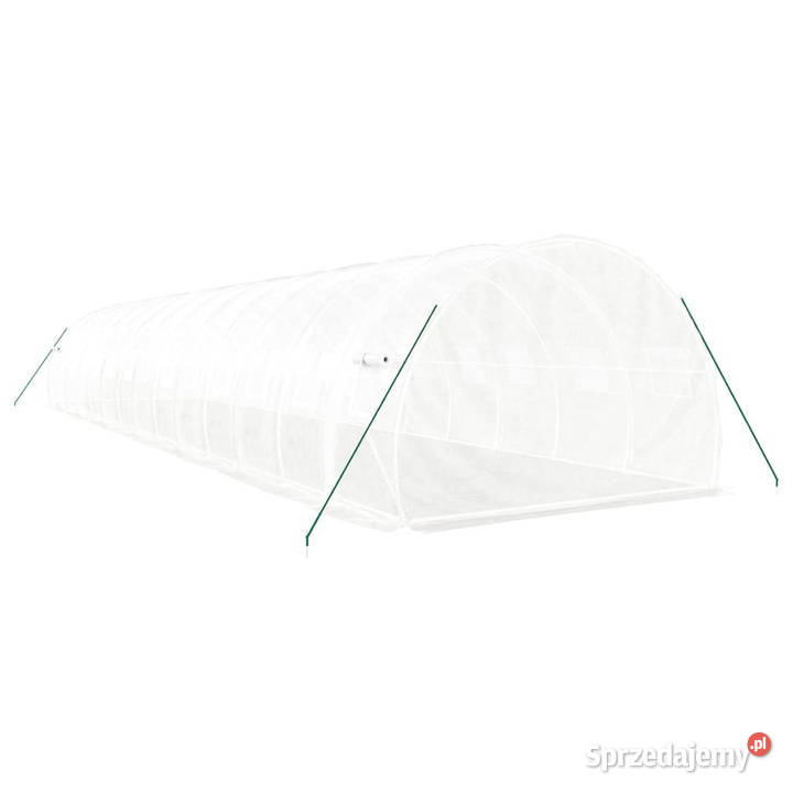 Szklarnia ze stalową ramą biała 42 m 14x3x2 m Warszawa