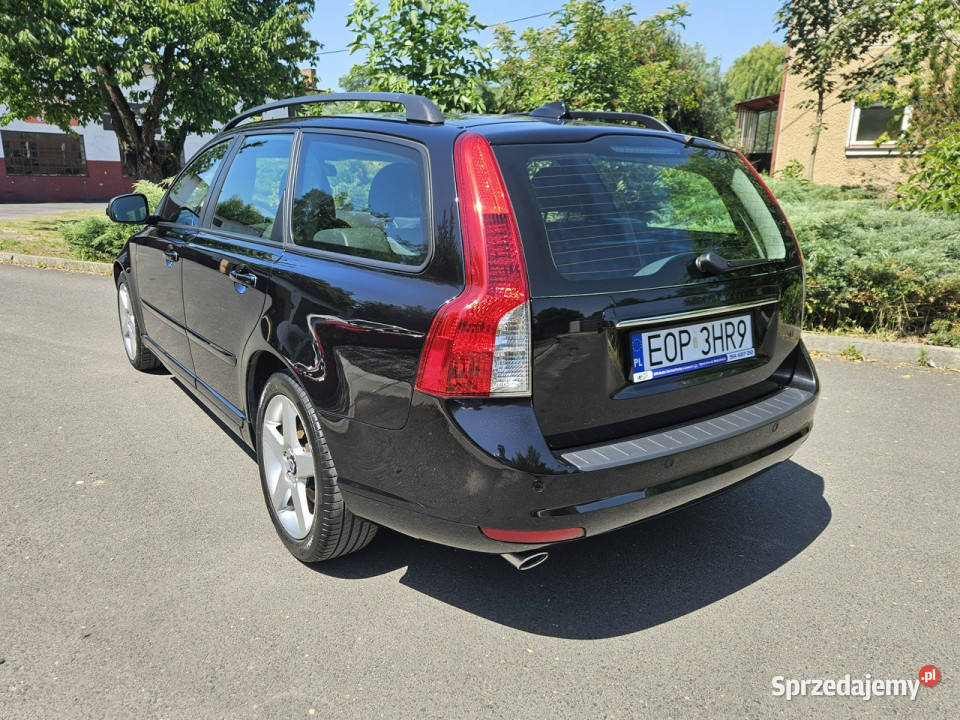 Volvo V50 20d 150 5 cylindrów Super Stan Bogate czarny V50 Opoczno