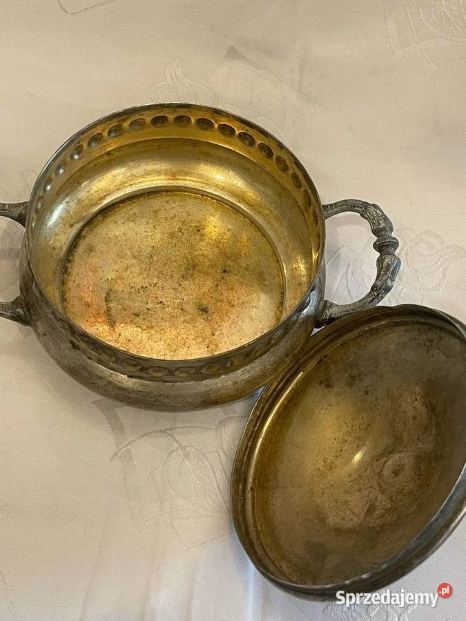 Posrebrzana cukiernica Kummer Warszawa Kraków