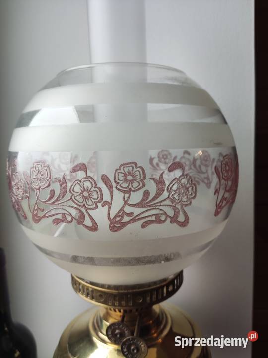 Angielska mosiężna lampa naftowa 85 Kraków