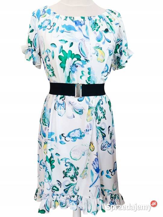 Sukienka hiszpanka ASYMETRYCZNA z falbaną łódzkie Wieluń