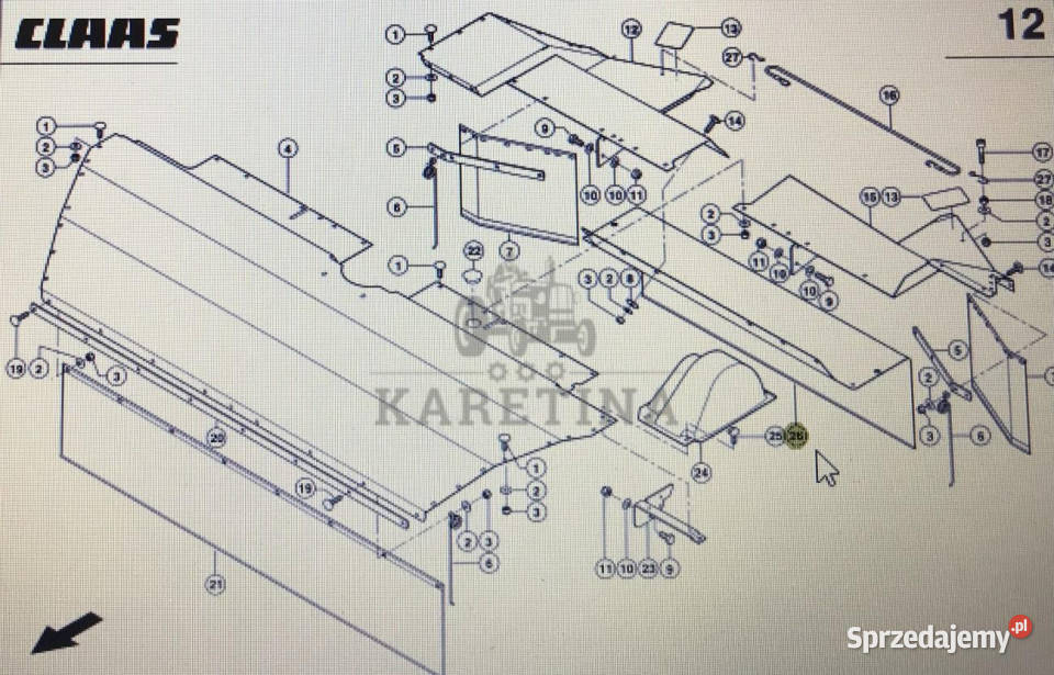 CLAAS 00 0922 381 2CLAAS Corto fartuch ochronny Jastrzębniki sprzedam