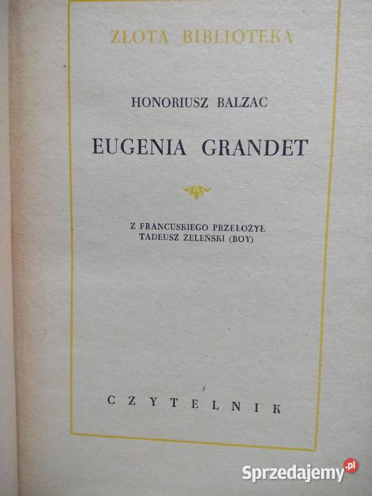 Komedia ludzka Balzac stare książki outlet Warszawa