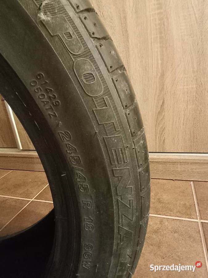 Opona letnia Bridgestone Potenza 24545 R18 W96 Samochodowe Będzin