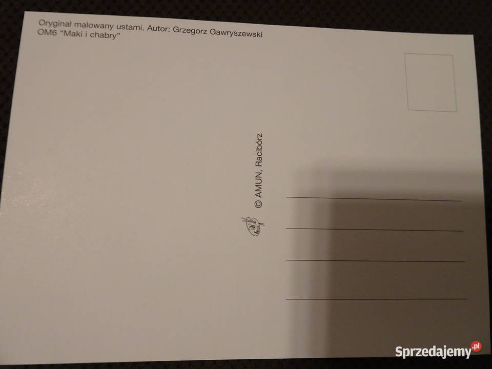 pocztówki okazjonalne kwiaty mazowieckie Warszawa