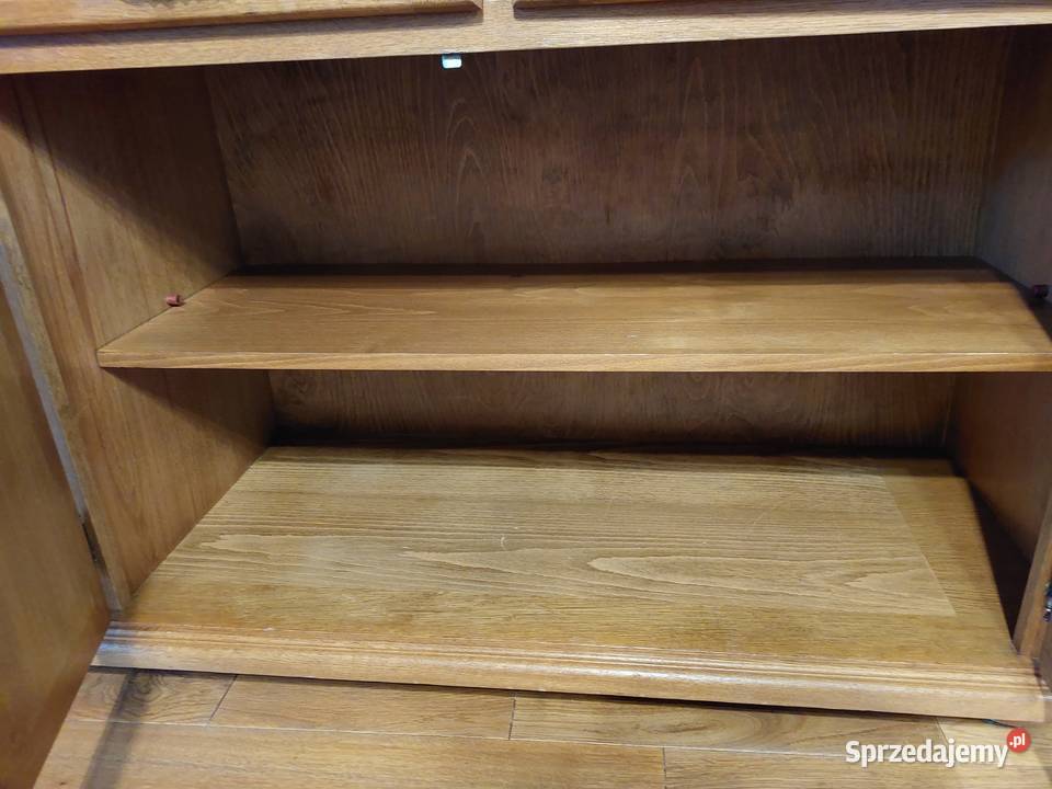 Piękna Komoda Dębowa duża 4 drzwiowa