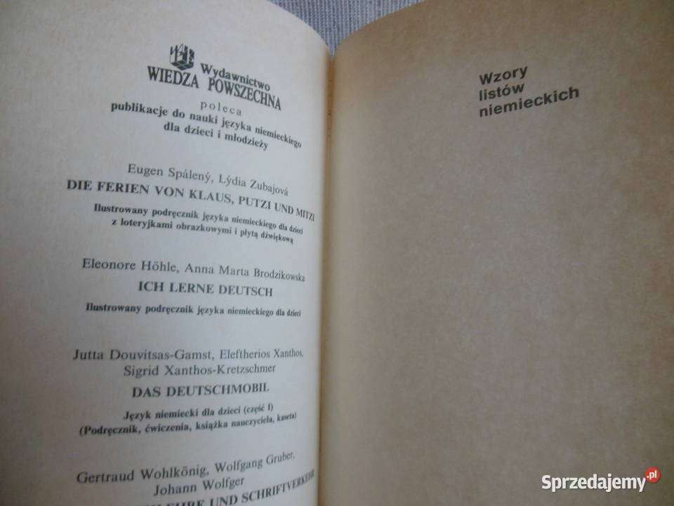 Wzory listów niemieckich Zofia Kwapisz świętokrzyskie Kielce