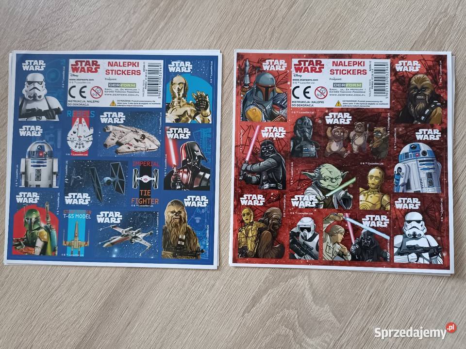 Nalepki naklejki z różnymi motywami Pozostałe Kwidzyn sprzedam