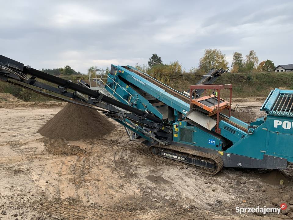 Przesiewacz sortownik Powerscreen Chieftain 1400 śląskie Trachy