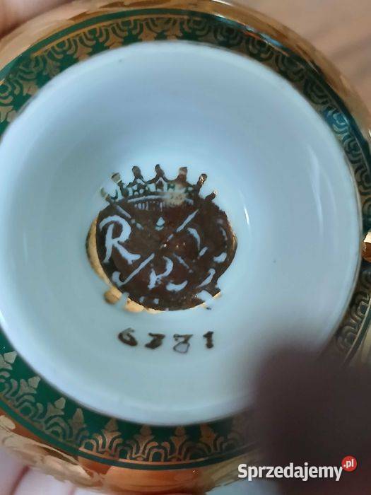 Stary przedwojenny serwis do mokki Bavaria na 6 Kraków