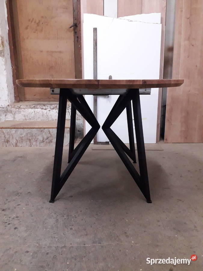 Stół okrągły rozkładany dębowy lity dąb LOFT Myślenice sprzedam