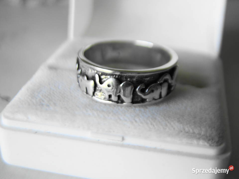 Solidny Pierścionekobrączka srebro 925 mazowieckie Warszawa