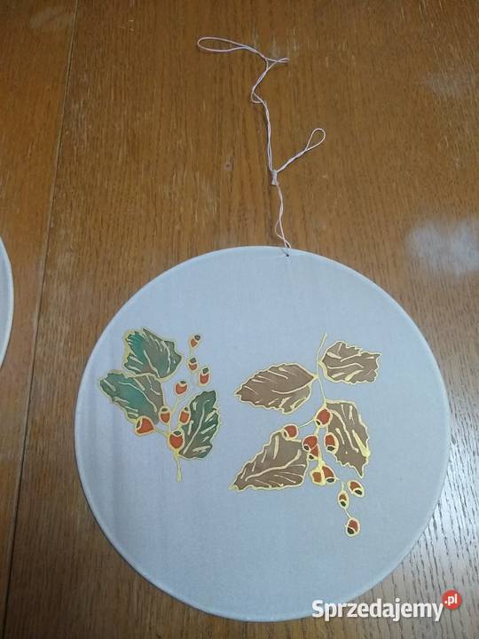 Jedwabne ręcznie malowane okienne ozdoby Miłobądz sprzedam