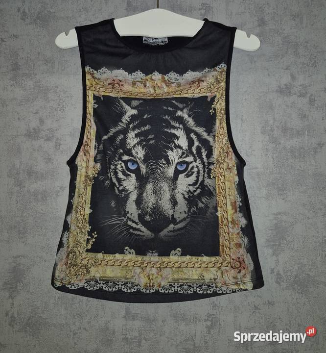 Bluzka damska czerń Tygrys 38M Łódź