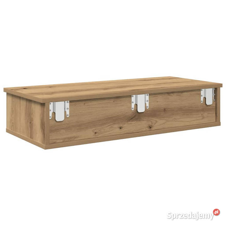 Półka ścienna z szufladami dąb artisian 80x31x17 Półki Warszawa