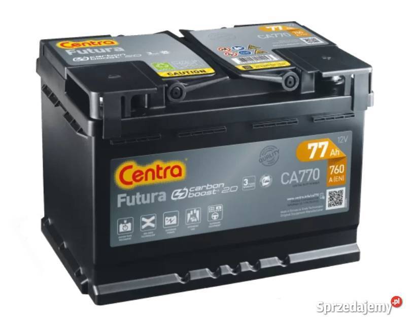 Akumulator Centra FUTURA 77Ah 760A PRAWY PLUS Kraków sprzedam