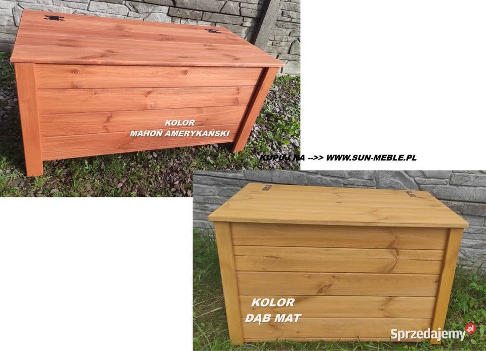 Ławka z Pojemnikiem drewniana 100x40x50 KOLOR Opole