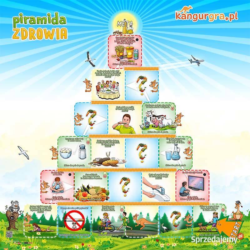 GRA XXL PIRAMIDA ZDROWIA DZIECI nauka zabawa Warszawa