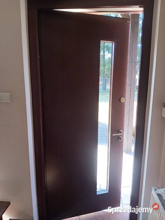 Drzwi zewnętrzne wykonane z dębu łódzkie Rawa Mazowiecka sprzedam