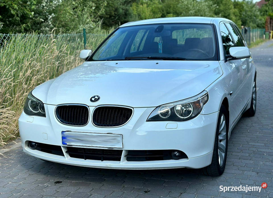 BMW 520 BMW e61 520d 163 M47 Kombi Biała klimatyzacja dolnośląskie