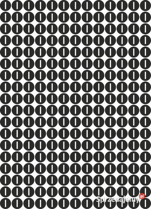 Naklejka I na czarnym tle 234 13 mm Kamionna