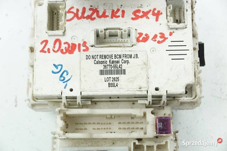 3677055L42 MODUL STEROWNIK BCM SUZUKI SX4 2013 Lipno