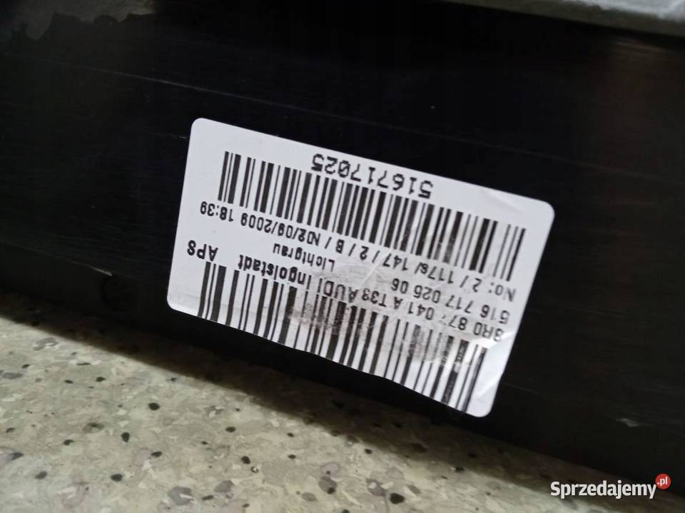 SZYBERDACH 8R KOMPLETNY Audi Q5 I 2008