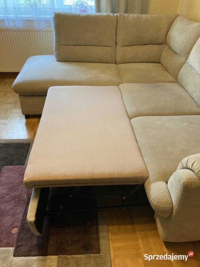 sofa narożnik w popielatym kolorze Sierpc